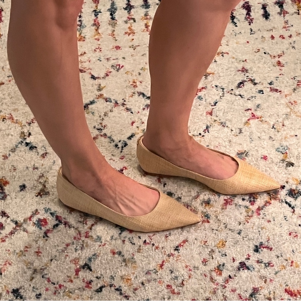 SUPER CUTE Flats “Wanda” Creamy/ Tan woven texture. Sam Edelman. Worn once. Sz 9 - Picture 8 of 8